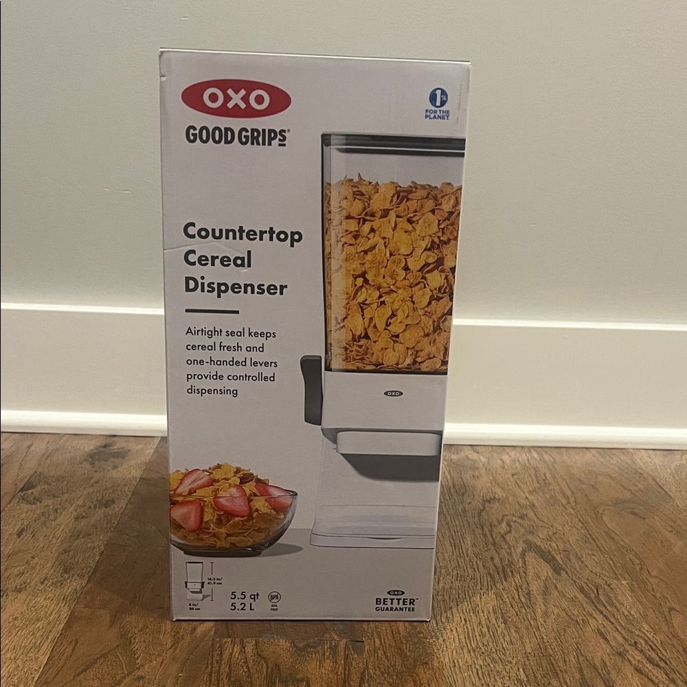OXO Good Grips Cereal Dispenser in White and Black